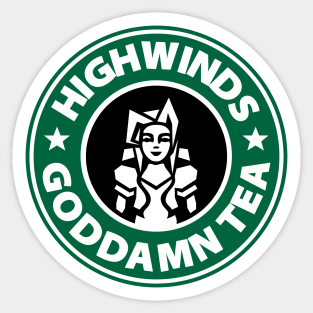 Highwinds Goddamn Tea Sticker